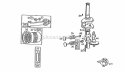 Piston Group Diagram and Parts List for 190702-2509-01  Briggs and Stratton Engine